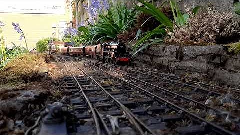 O gauge R/C scratch built garden railway