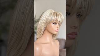 ✨#Claire_Wigs Zweithaar des Alltags #blond #Pony Curtain Bang #beauty aus #Deutschland