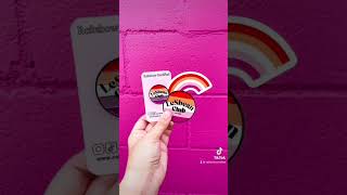 #lesbian #enamelpins #lgbtqstickers #canadiansmallbusiness