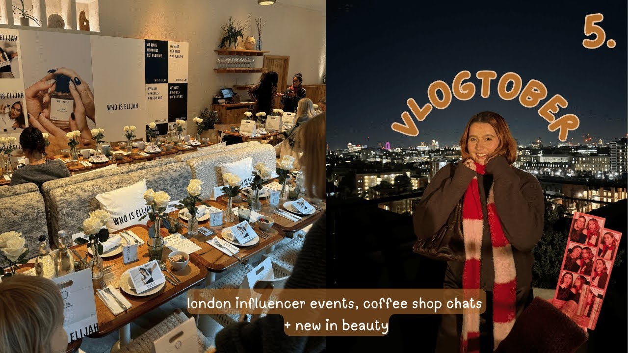 VLOGTOBER | coffee shop chats, creator events + new in beauty !!!