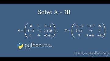 Solve the next subtraction. Resta y suma de matrices. #python