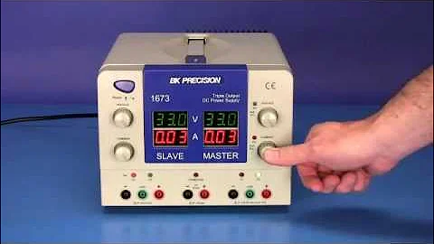 B&K Precision Model 1673 - Triple Output Quad Display DC Power Supply Overview