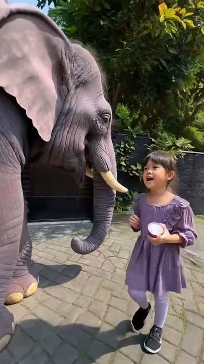 Ada gajah besar banget ayo kabur lari π #elephant #ogohogoh #monster #trendingshorts #trending