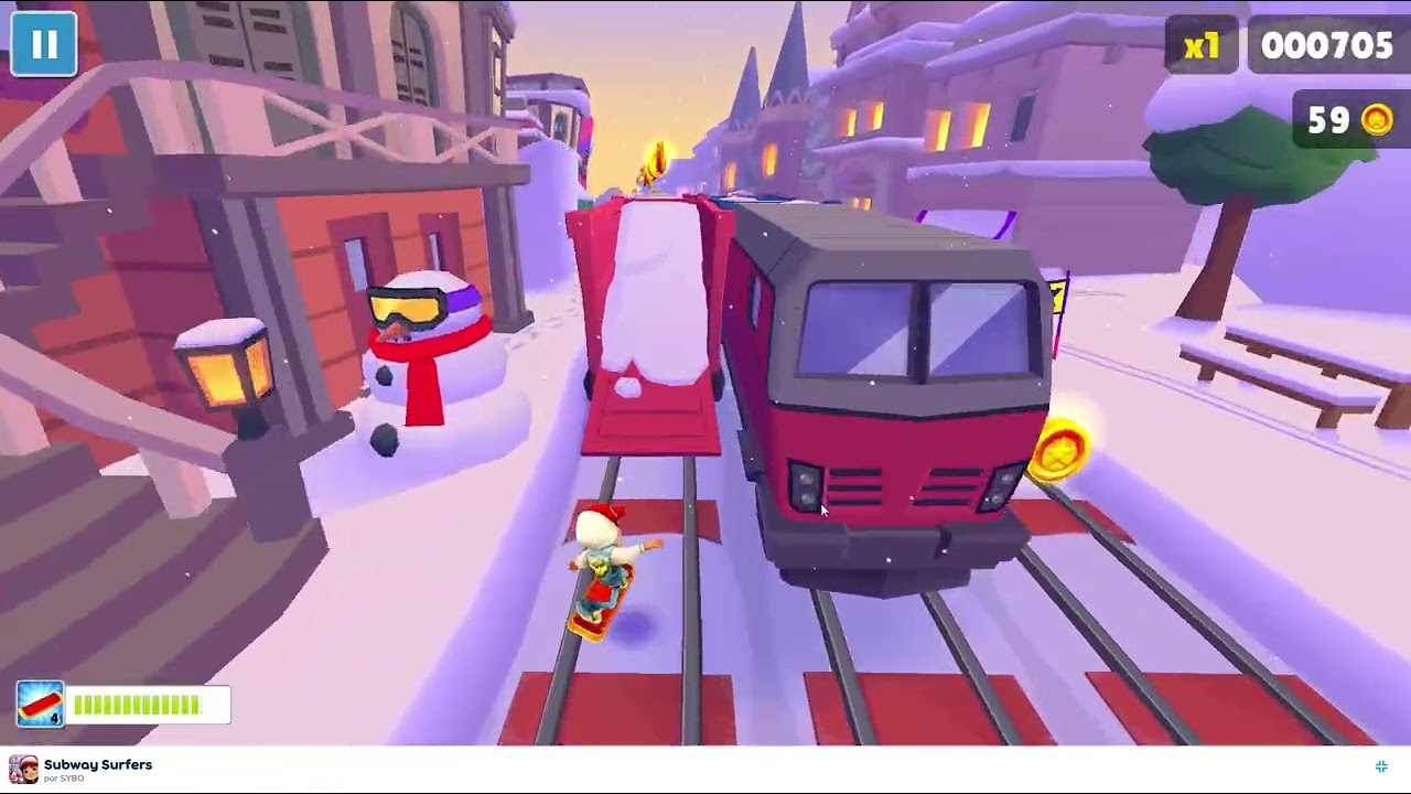 jogando subway surfers