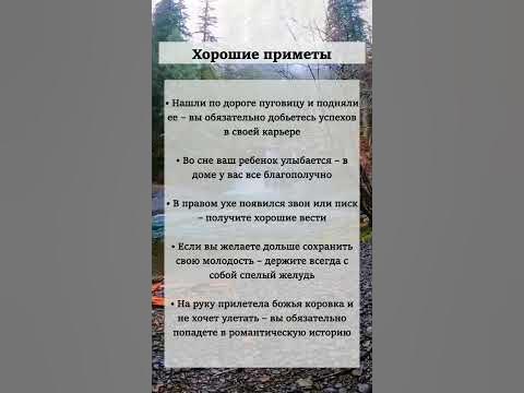 Хорошие приметы №7 - YouTube
