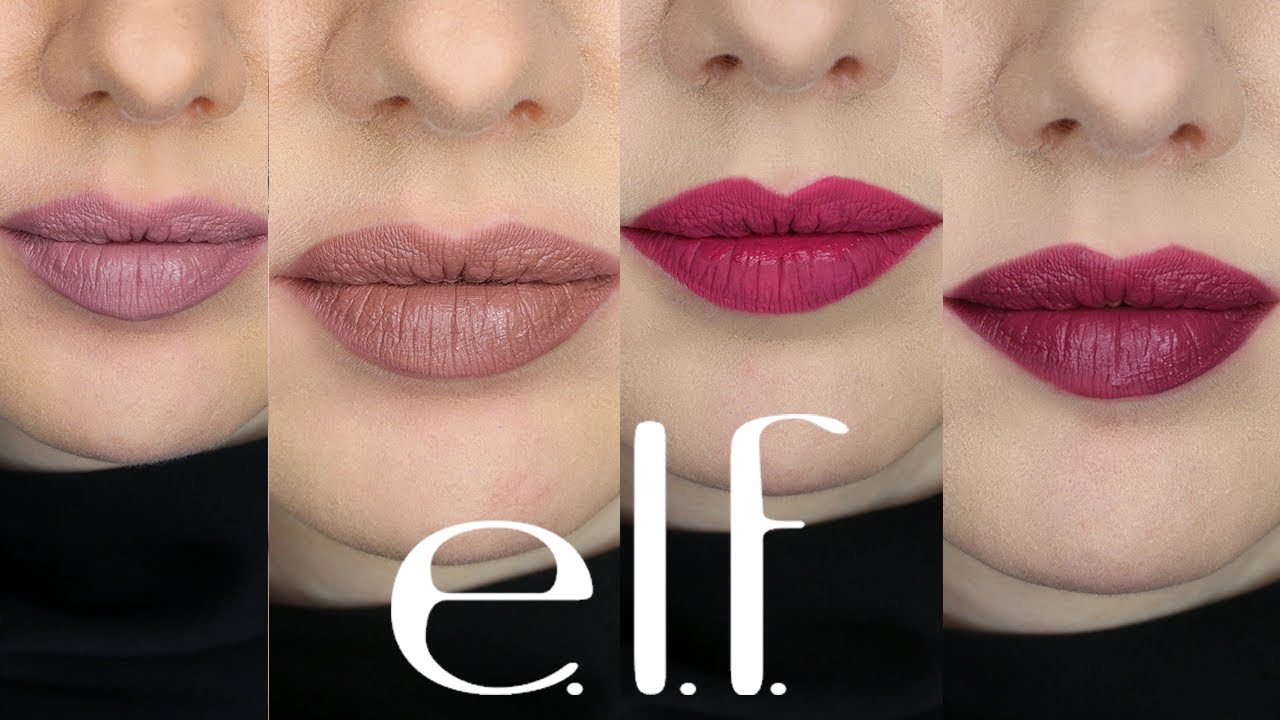 Drugstore Lipstick Review | E.L.F. Matte Liquid Lipsticks - Youtube