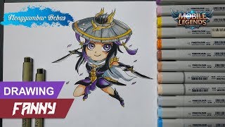 Drawing Chibi Fanny Mobile Legends - Menggambar Fanny