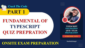 Typescript Foundation Quiz Preparation (part 1) | Quiz Test Preparation Governor Sindh IT Course