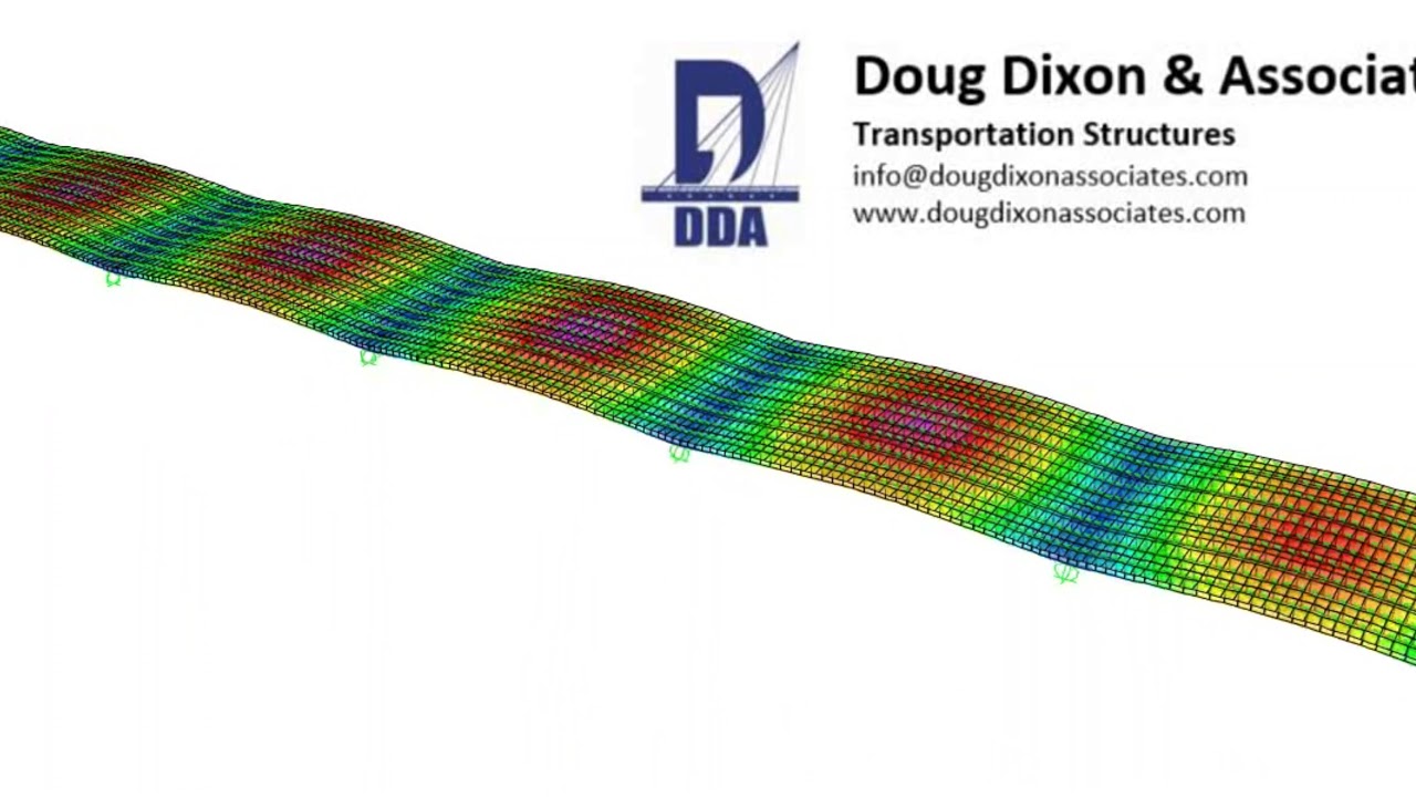 3D FEM for multi-span slab-on-steel girder bridge
