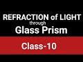 Refraction of light through Glass prism||Class -10
