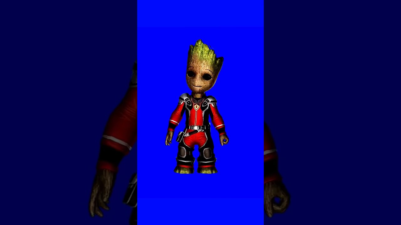 Groot blue screen material 
