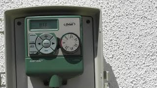 Orbit 4-Station Easy-Dial Electrical Sprinkler Timer Model# 57874 Installation Review - YouTube Orbit Sprinkler Controller YouTube