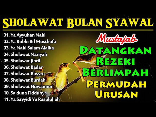 SHOLAWAT BULAN SYAWAL PENARIK REZEKI BERLIMPAH - SHOLAWAT JIBRIL, BUSYRO, BURDAH, NARIYAH, HUWANNUR class=