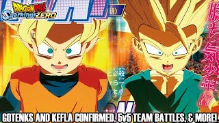 GOTENKS & KEFLA CONFIRMED, 5v5 TEAM BATTLES, & MORE!! Dragon Ball Sparking Zero Info! (Translations)