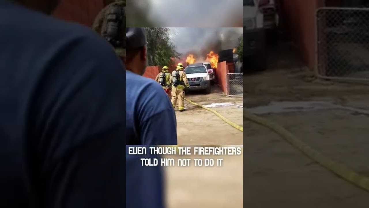 Owner Saves his Dog from Being Trapped in a Car on Fire!