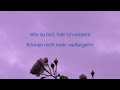 Milano x Eddin – Au Revoir (Lyrics/German)