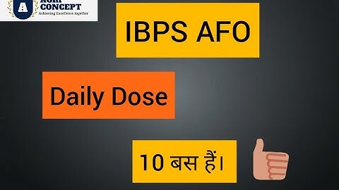 IBPS AFO Daily Dose By Agri Concept #afo #ibps_afo #bhu_agriculture_entrance_question_paper