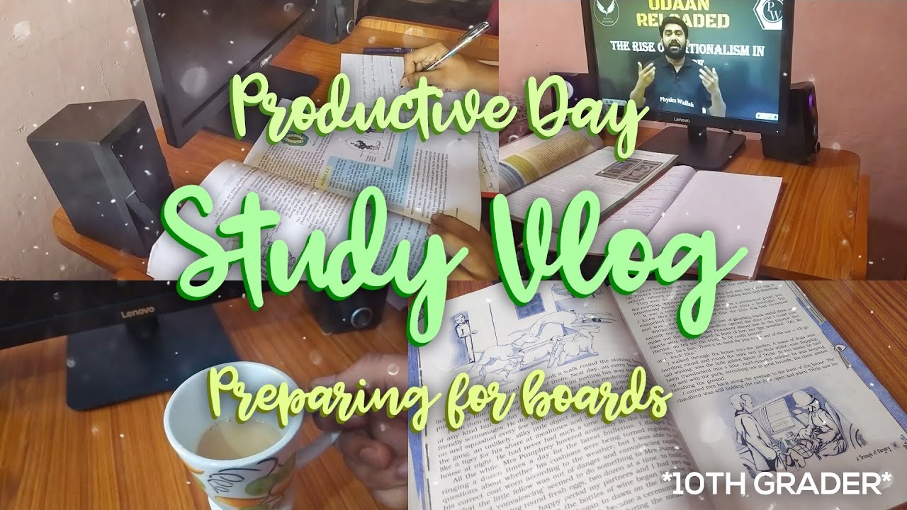 CBSE 10th Grader Study Vlog | Preparing for boards - YouTube