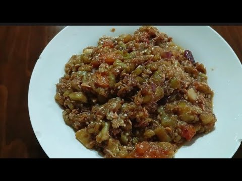 How to cook eggplant with bagoong - YouTube