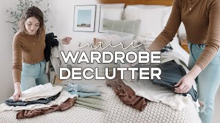 DECLUTTERING + ORGANIZING My Entire Wardrobe | Decluttering &amp; Getting Out My Spring Clothes ☀️
