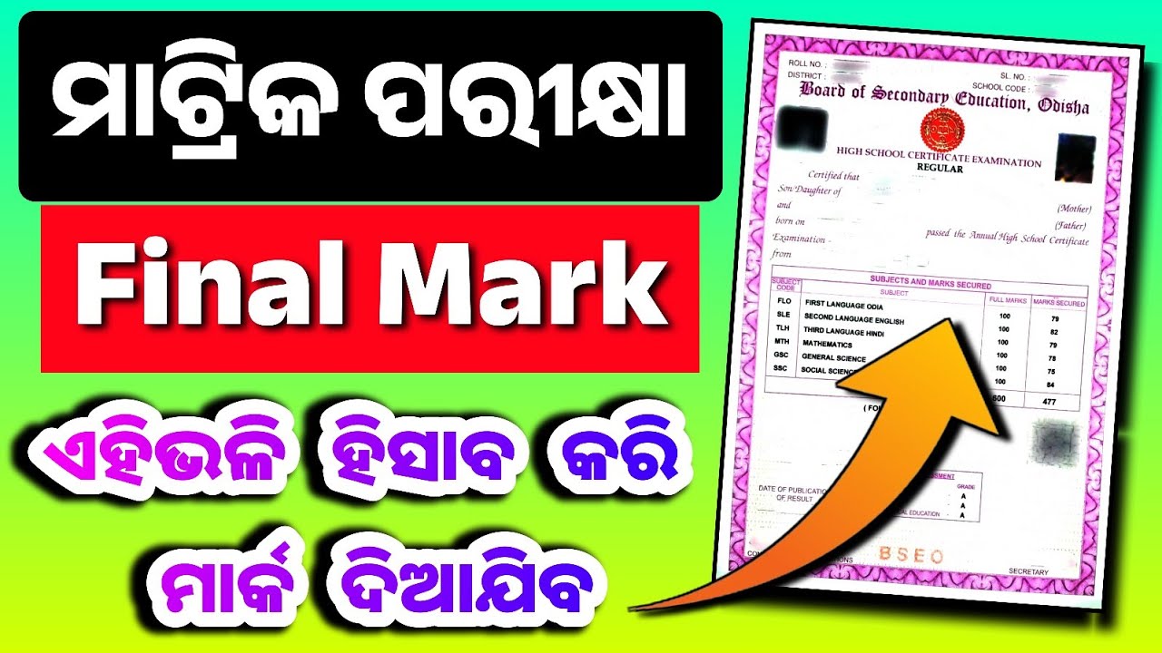 10th Class Final Mark Calculation | 10th Exam Marking System| How To Calculate Matric Result