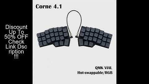 Corne V4.1 Split Ergonomics Hot-swappable MX Mechanical Keyboard Wired South RGB VIAL fully rogramma