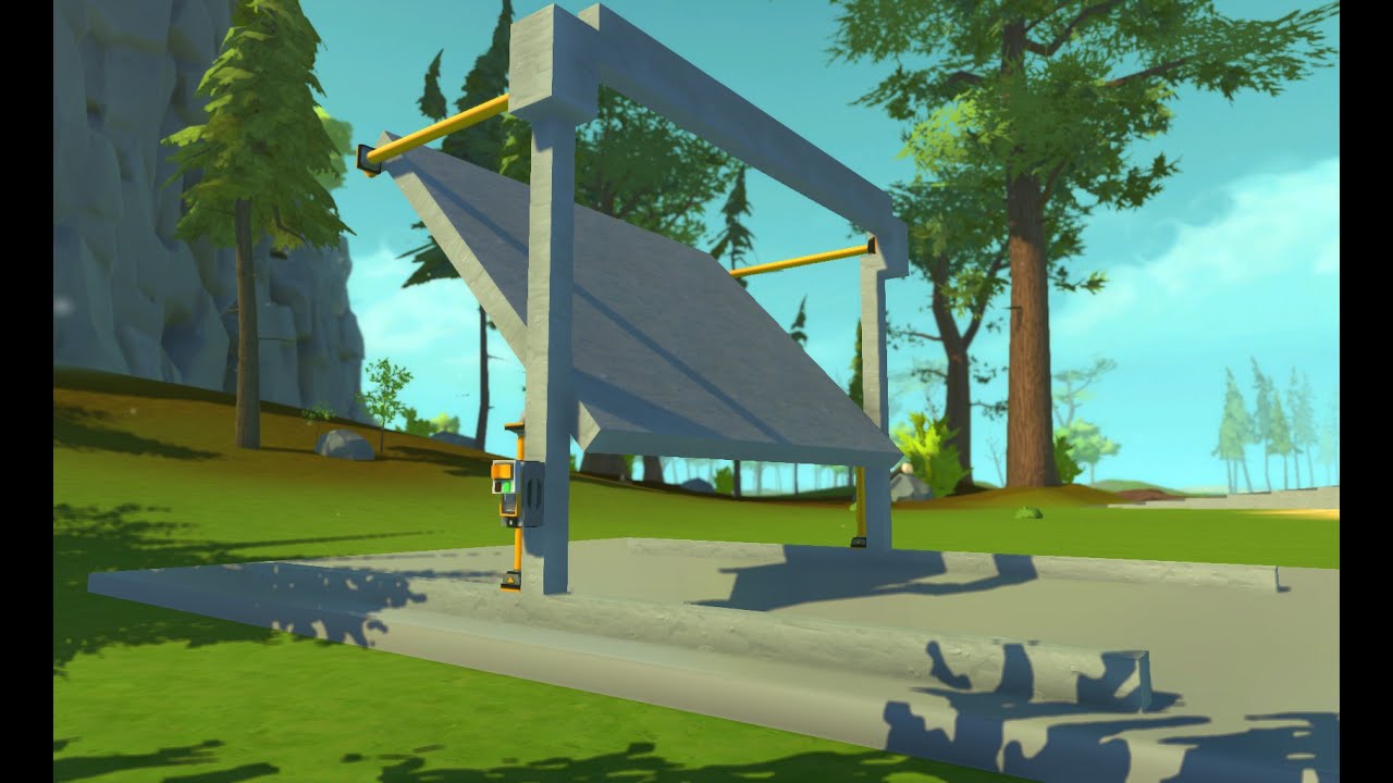 Scrap Mechanic | How To Make The Door On My Building Facility