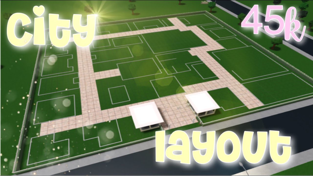 Bloxburg Neighborhood Bloxburg Town Layout Large Plot - bmp-park