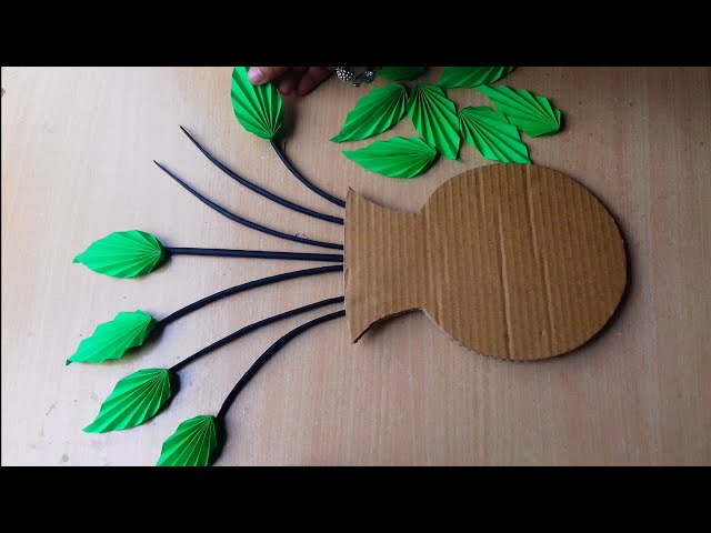 2 Unique and Easy Wall Hanging Ideas | Paper Flower Wall Hanging Ideas | Cardboard Crafts class=