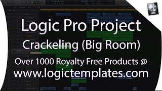 Logic Pro X Big Room Midi Template  - Crackeling By Mikas www.logictemplates.com