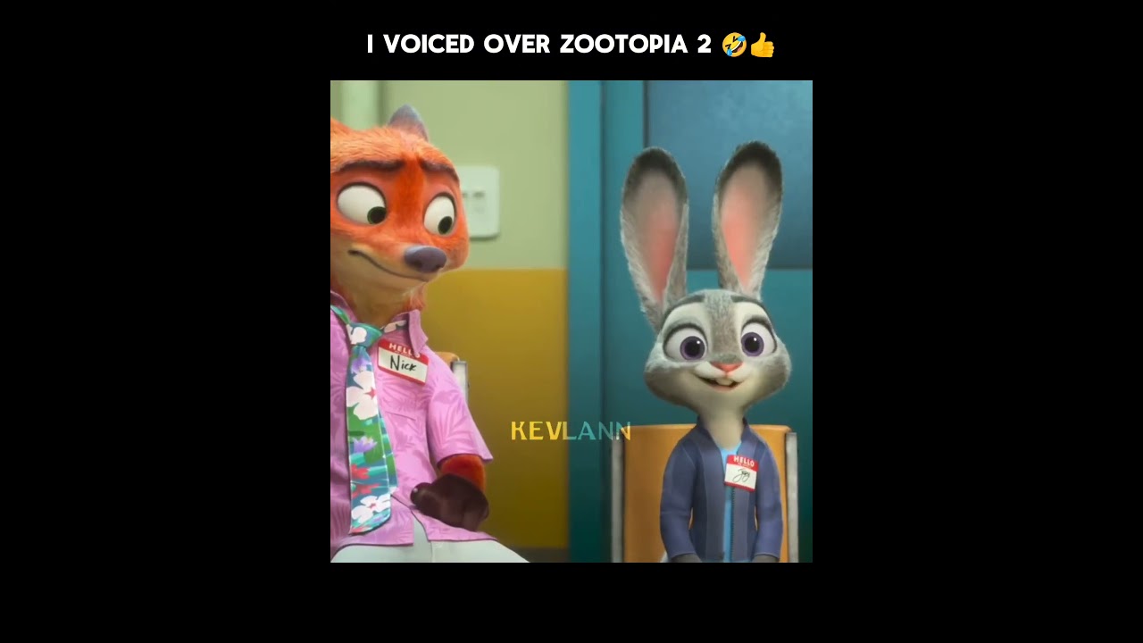 I voiced over Zootopia 2 