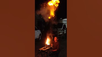 Corn flour dust explosion fire fun