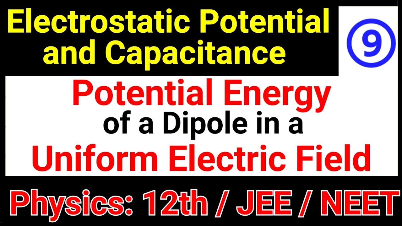Potential Energy of a Dipole in a Uniform Electric Field | Electric ...
