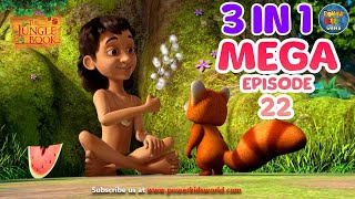 JUNGLE BOOK 3 In 1 Mega Episode 22 | Jungle Book Cartoon 2 | English Stories | Funny Wild Animals