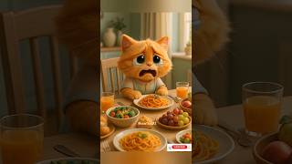 Meow Meow Sad Song 😿 Orange Chubby Cat Crying Everywhere #shortsfeed #shorts