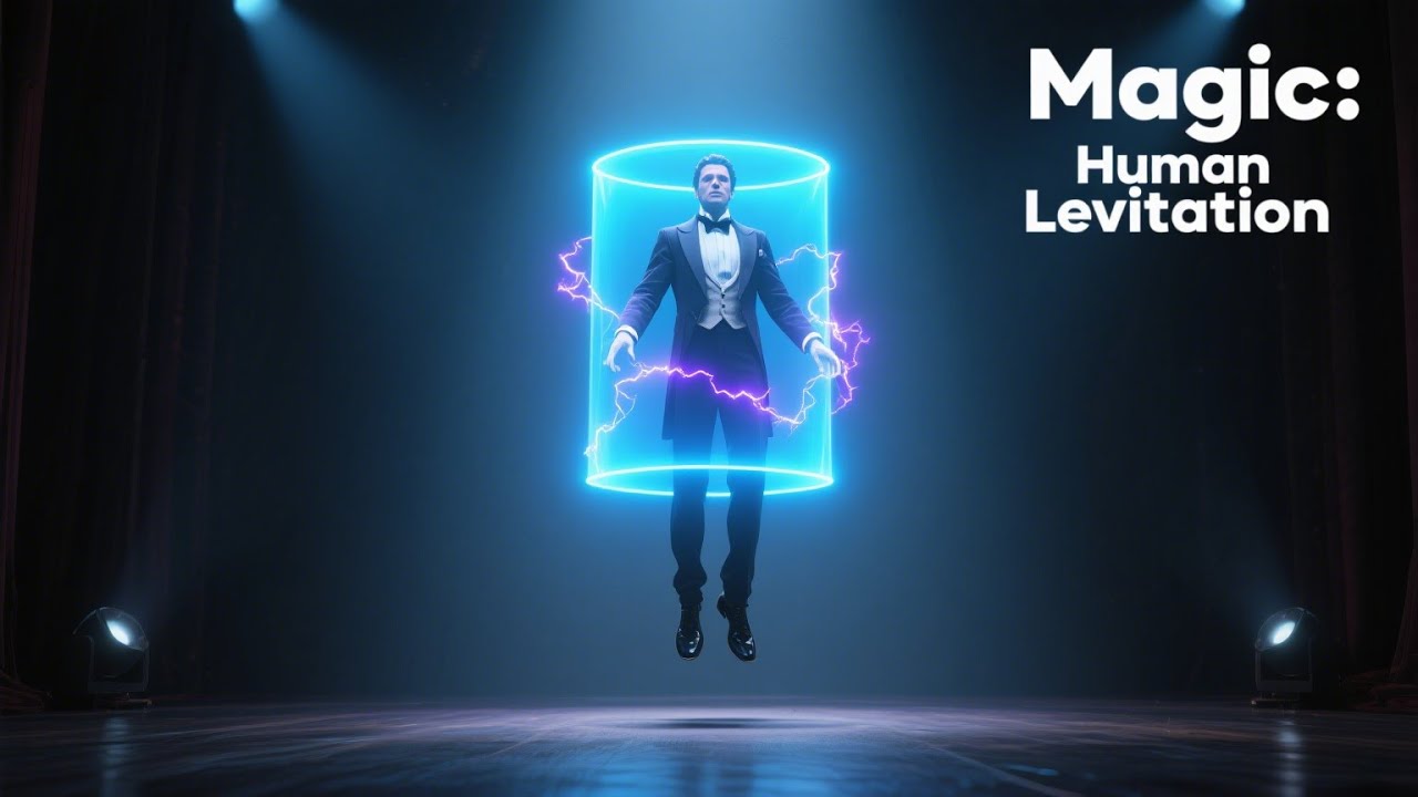 Human Levitation Magic.Large scale and difficult magic performance.Magic Teaching,Learn Magic.