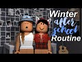 Winter After School Routine!  Roblox Bloxburg Roleplay