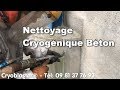 Nettoyage cryognique bton  cryoblaster