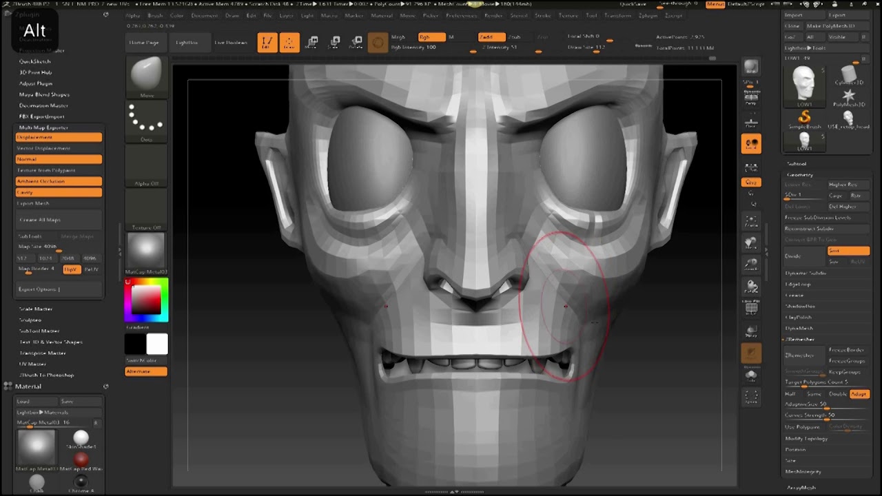 do zbrush blend shapes come over in an fbx