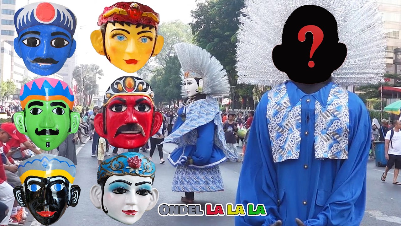 Temukan Wajah Ondel Ondel Pak Kumis Nyanyi Merdu Lalala Di Car Free Day Dan Joget Lagu Daerah 181