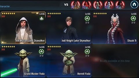 SWGOH: JML counter vs triple tank LV + Maul