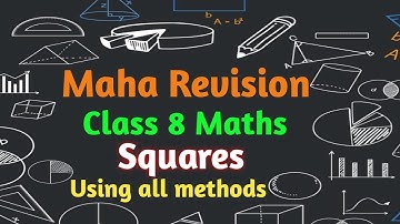 Squares and square root class 8  revision -part 1 squares