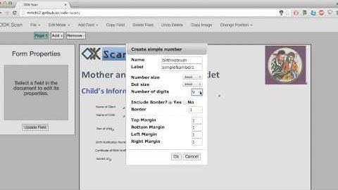 ODK Scan Form Designer Tutorial - Video 6: Adding a Number