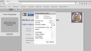 ODK Scan Form Designer Tutorial - Video 6: Adding a Number