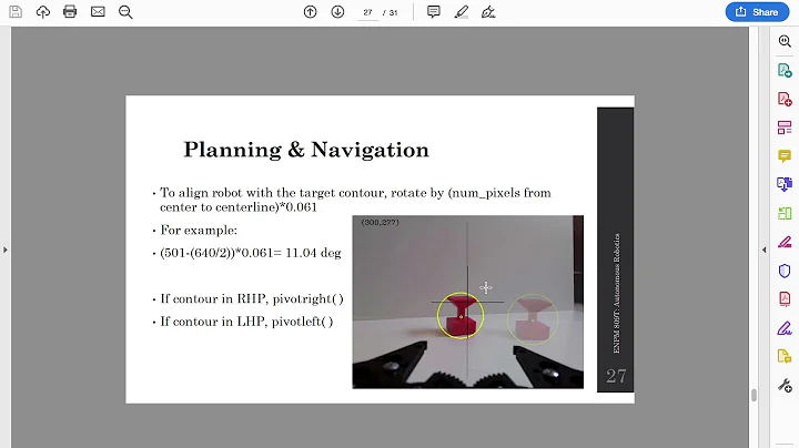 Explanation and setup of autonomous object tracking