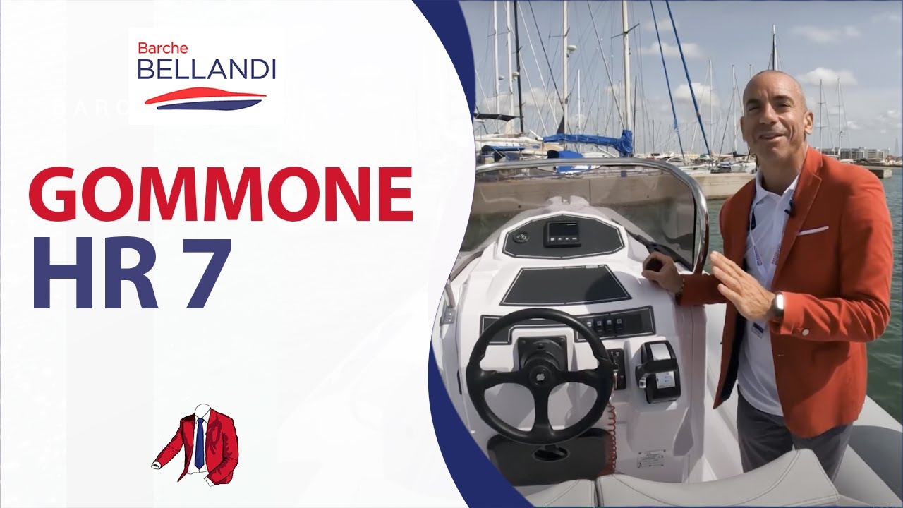 Gommone HR 70 con motore Honda da 150 CV // Barche Bellandi //