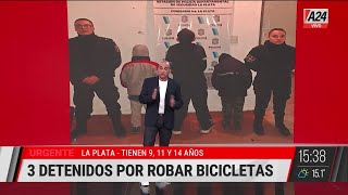 La imagen que más duele: ladrones a los 9, 11 y 14 años