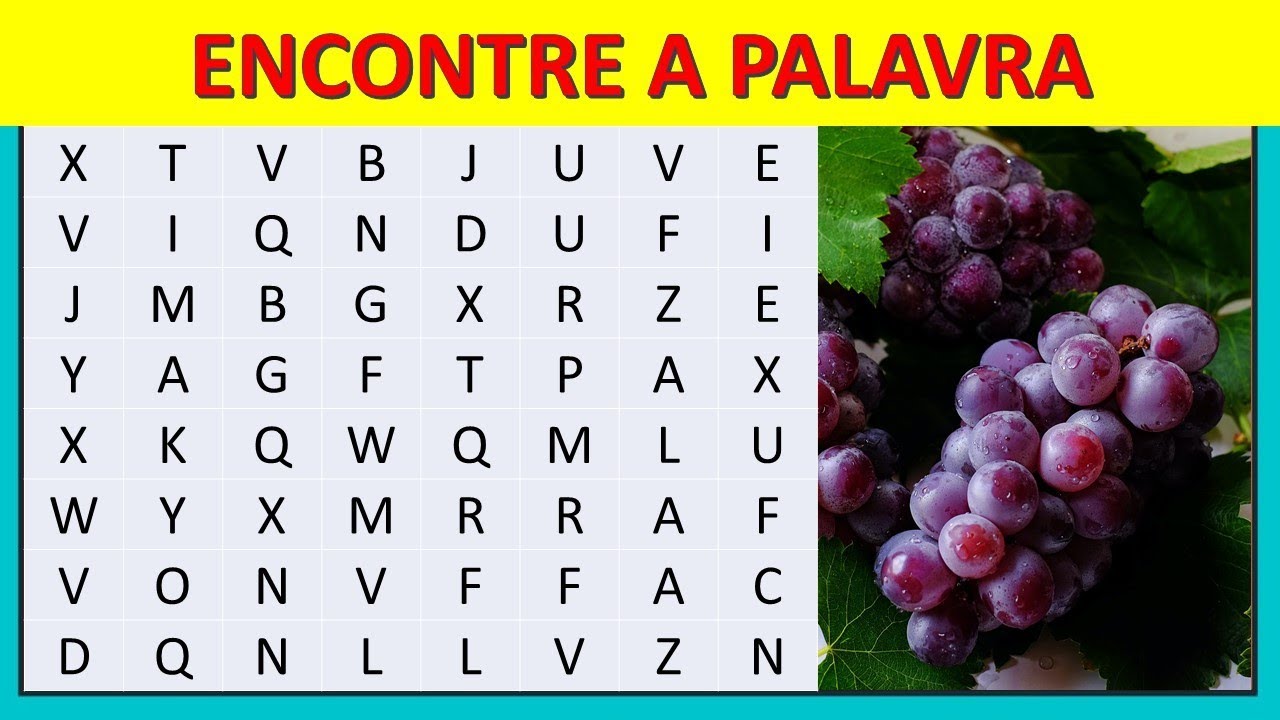 CAÇA PALAVRAS DE FRUTAS [Desafio!]