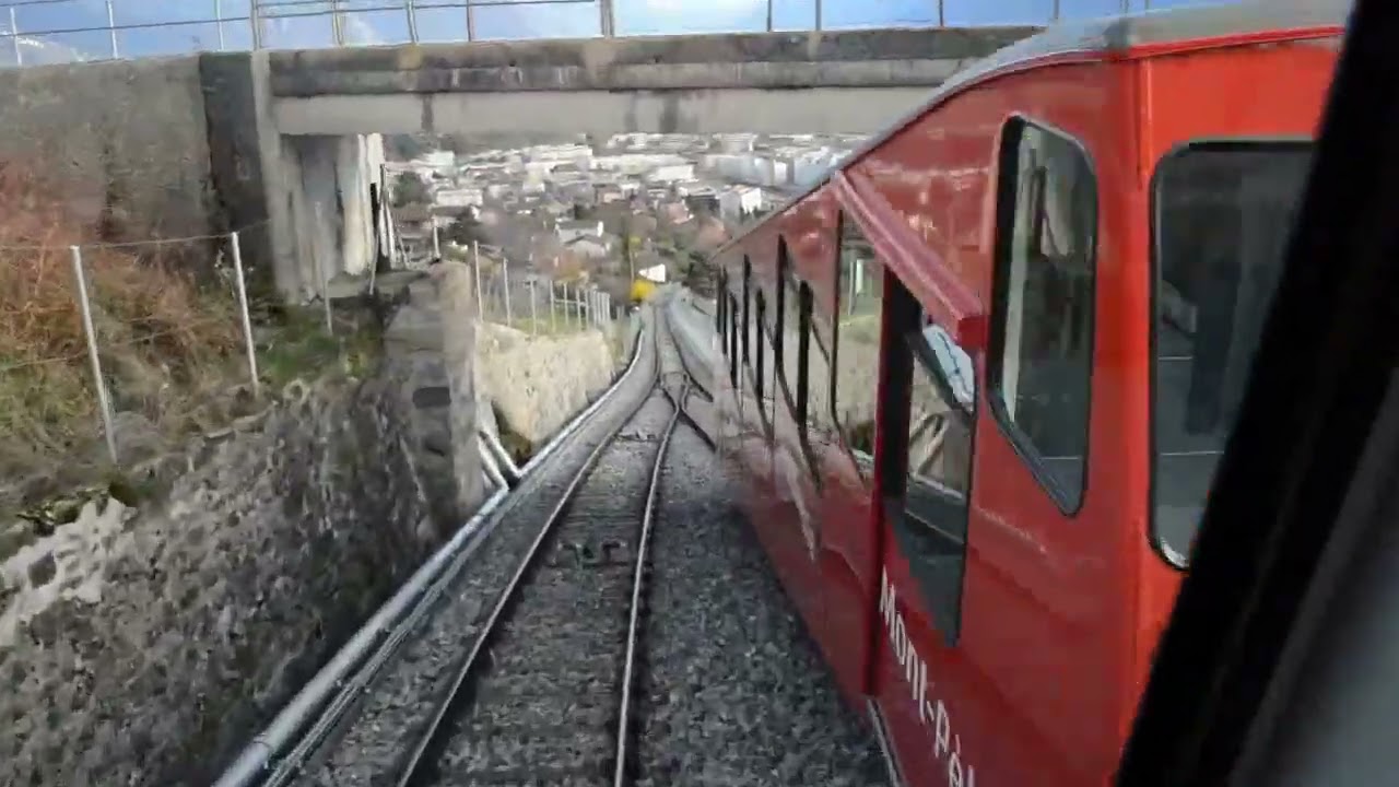 Funicular ride, Mont-Pèlerin -Vevey, Switzerland