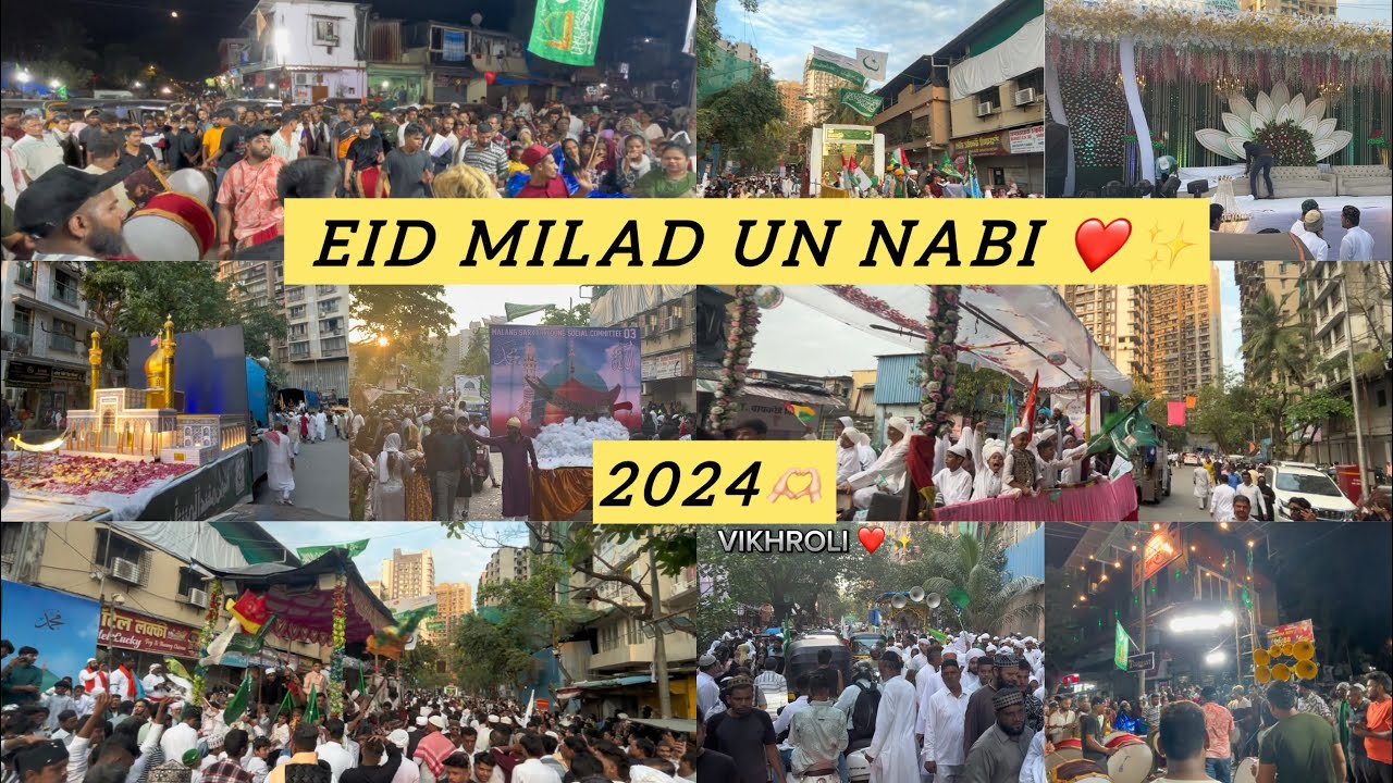 || EID MILAD UN NABI ❤️||2024✨|| EPIC CELEBRATION in Vikhroli🎉 ||Dhol competition || #eidmiladunnabi